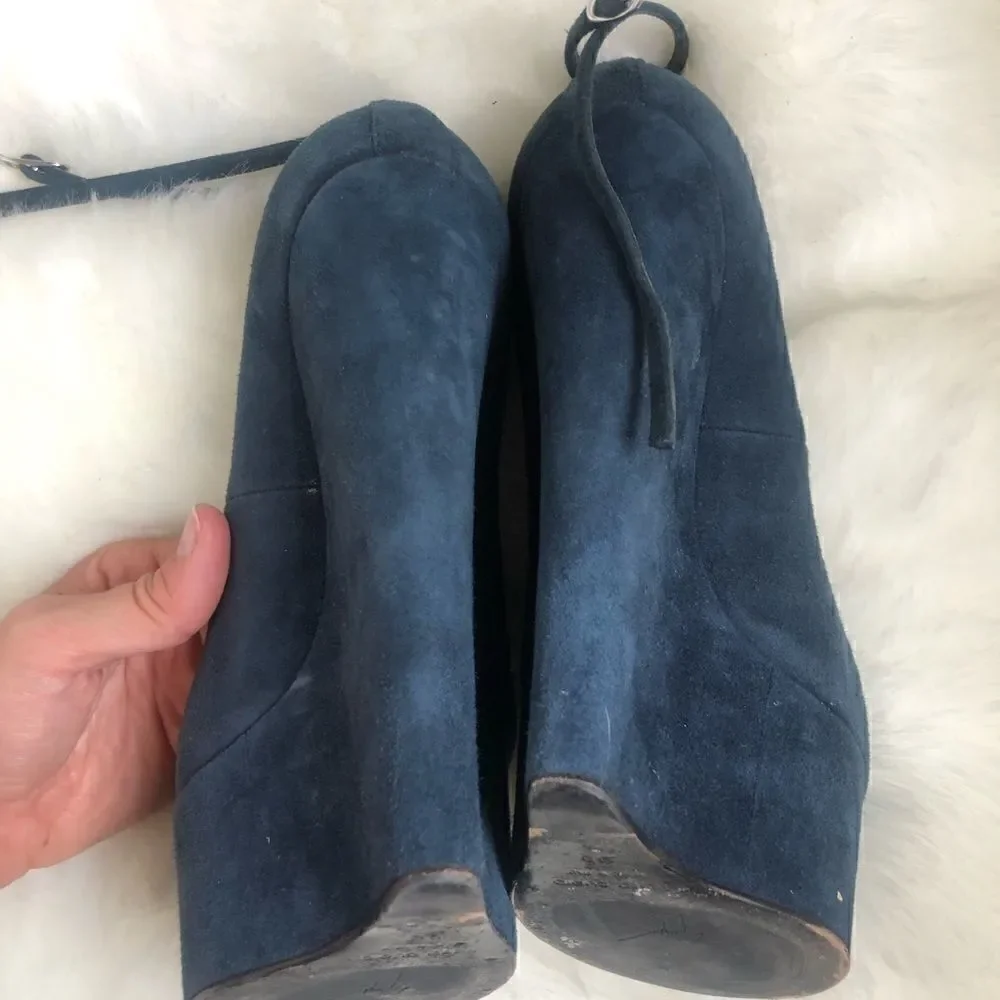 [guiseppi zanotti]  monster heel peep toe wedges